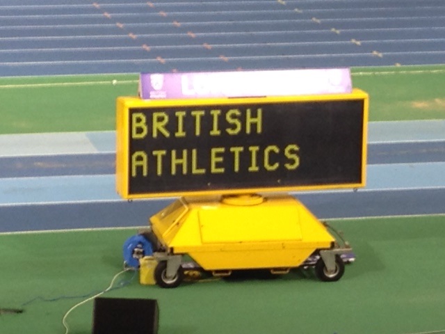 British Athletics sign indoor champs 2016
